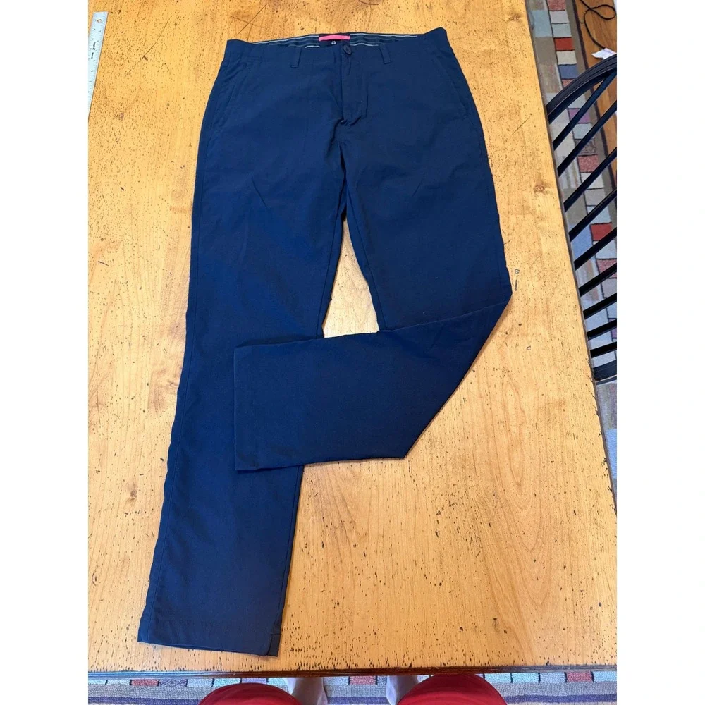 Rapha Slim 32w 30l Navy Blue Cycling Trousers Urban Chino Pants Mens